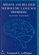 Cover for Aphasia and related neurogenic language disorders
