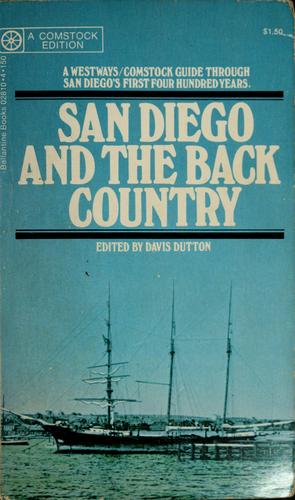 Cover for San Diego and the back country