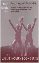 Cover for Sex, love, and friendship