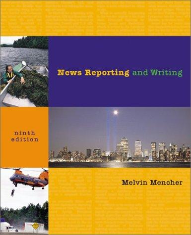 Cover for News reporting and writing