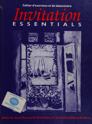 Cover for Invitation essentials. Cahier d'exercises et de laboratoire