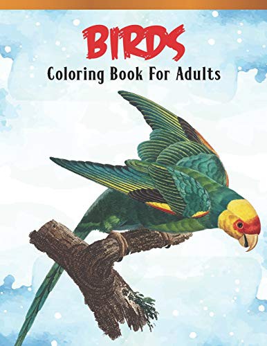 Cover for Birds Coloring Book For Adults