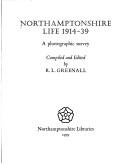 Cover for Northamptonshire life, 1914-39