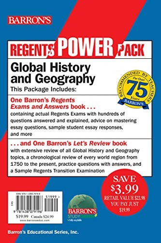 Cover for Regents Global History and Geography Power Pack : Let's Review : Global History and Geography + Regents Exams and Answers