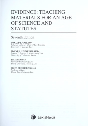 Cover for Evidence