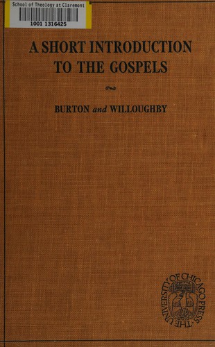Cover for A short introduction to the Gospels
