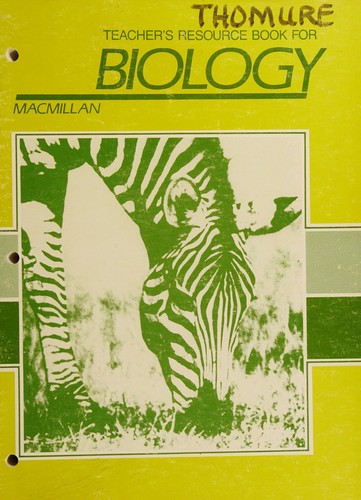 Cover for Teacher's resource book for Macmillan biology
