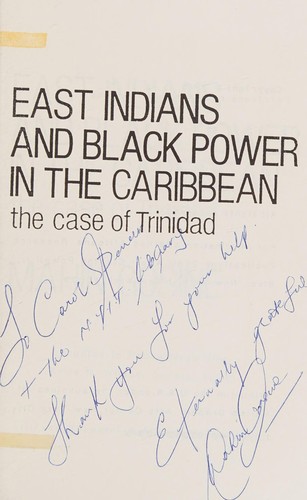 Cover for East Indian and Black Power in the Caribbean