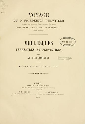 Cover for Mollusques terrestres et fluviatiles