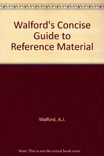 Cover for Walford's concise guide to reference material