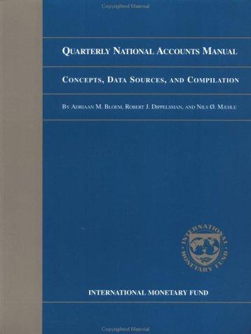 Cover for Quarterly national accounts manual