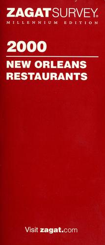 Cover for 2000 New Orleans restaurants