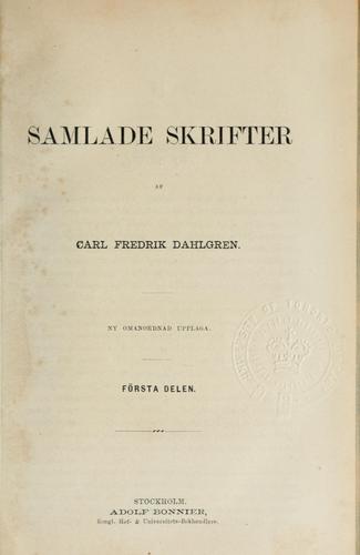 Cover for Samlade skrifter