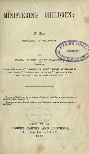 Cover for Ministering children