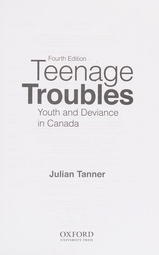 Cover for Teenage Troubles