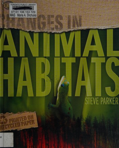 Cover for Animal habitats