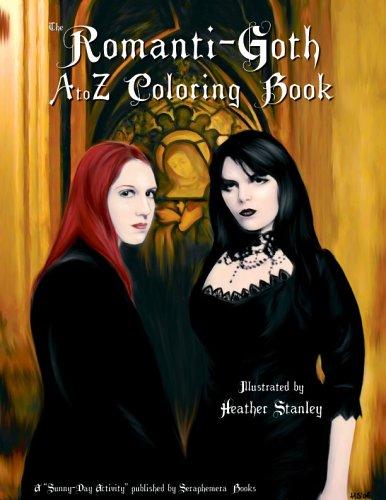 Cover for The Romanti-Goth A to Z Coloring Book