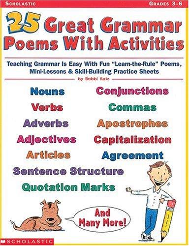 Cover for 25 Great Grammar Poems with Activities (Grades 3-6)
