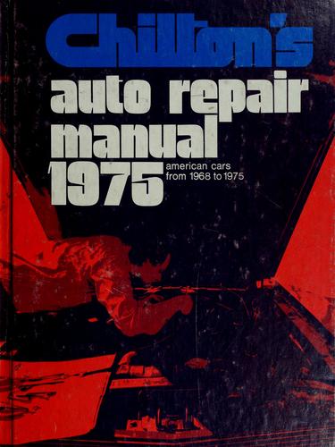 Cover for Chilton's auto repair manual, 1975