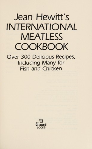 Cover for Jean Hewitt's International meatless cookbook