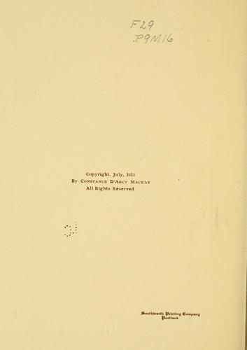 Cover for The historical pageant of Portland, Maine
