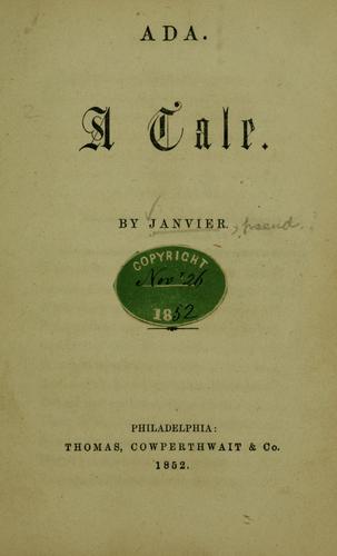 Cover for Ada