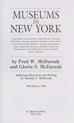 Cover for Museums in New York