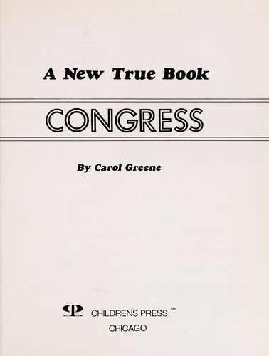 Cover for Congress