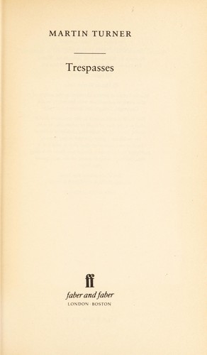 Cover for Trespasses