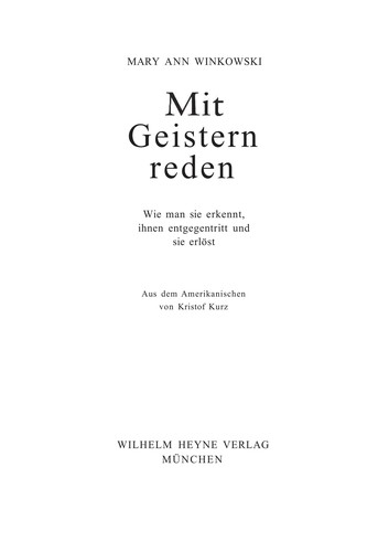 Cover for Mit Geistern reden