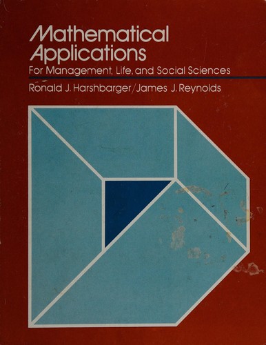 Cover for Mathematical applications for management, life, and social sciences