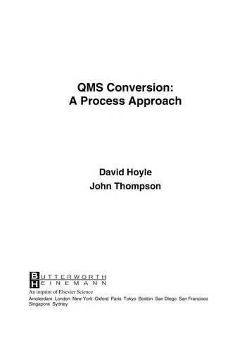 Cover for QMS Conversion