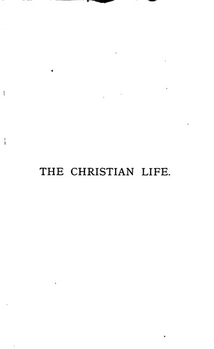 Cover for The Christian life