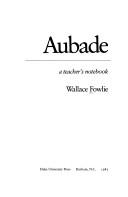 Cover for Aubade