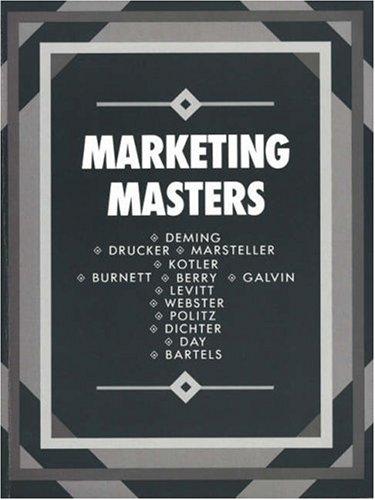 Cover for Marketing masters.