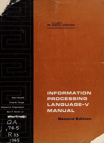 Cover for Information processing language-v manual