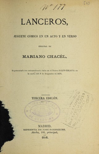 Cover for Lanceros