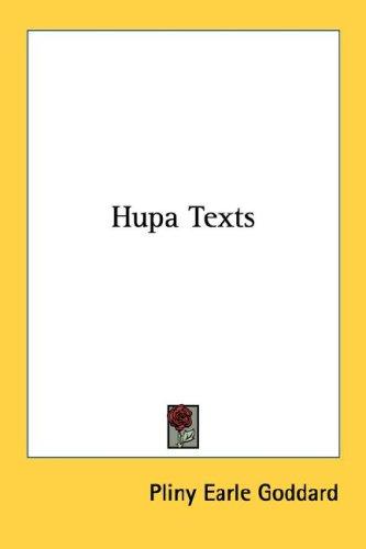 Cover for Hupa Texts