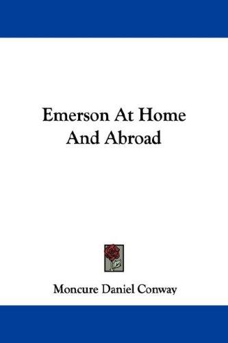 Cover for Emerson At Home And Abroad