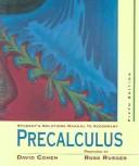 Cover for Student's Solutions Manual to Accompany Cohen's Precalculus