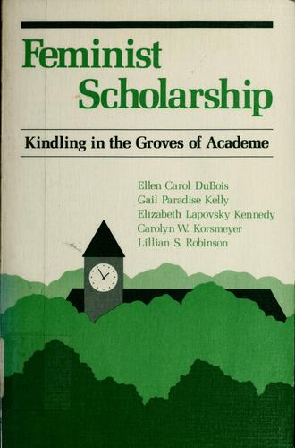 Cover for Feminist scholarship