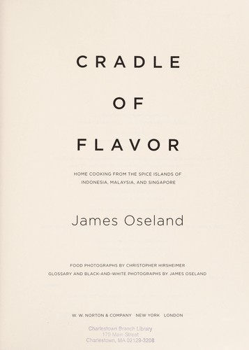 Cover for Cradle of flavor