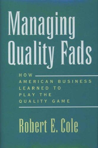 Cover for Managing quality fads