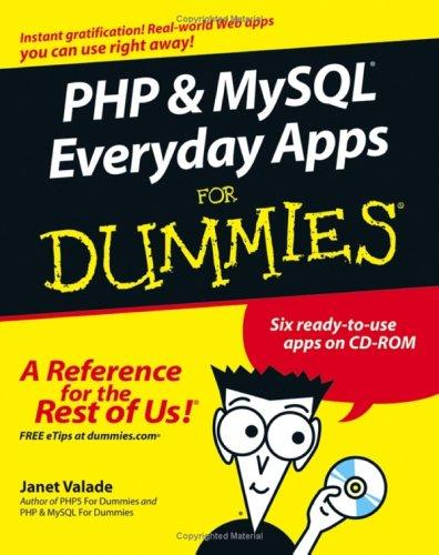 Cover for PHP and MySQL everyday apps for dummies