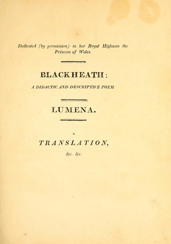 Cover for Blackheath