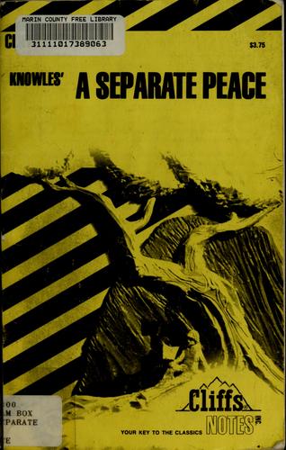Cover for A separate peace