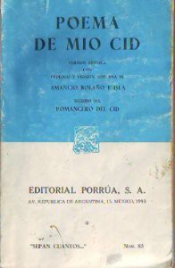 Cover for Poema de mio Cid