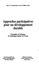 Cover for Approches participatives pour un développement durable
