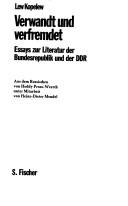 Cover for Verwandt und verfremdet