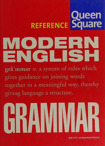 Cover for Modern English grammar